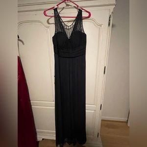 Xscape Navy Beaded Gown Size 10